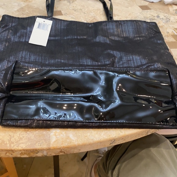 Saks Fifth Ave Black Tote - Picture 4 of 4